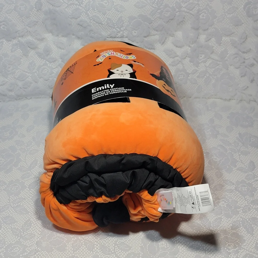 Original Squishmallows Emily Bat Pumpkin Halloween Plush Wearable Costume 6+ OS